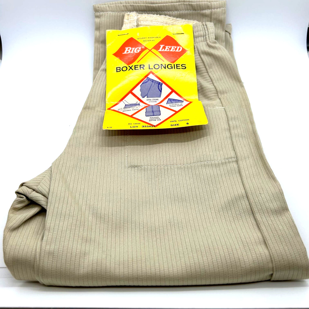 Vintage Kids Big Leed Boxer‎ Longies Kids Size 6